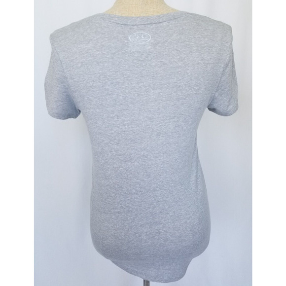 Under Armour T Shirt Medium Loose Fit Gray Patriotic Home of The Brave July 4th - Picture 5 of 10